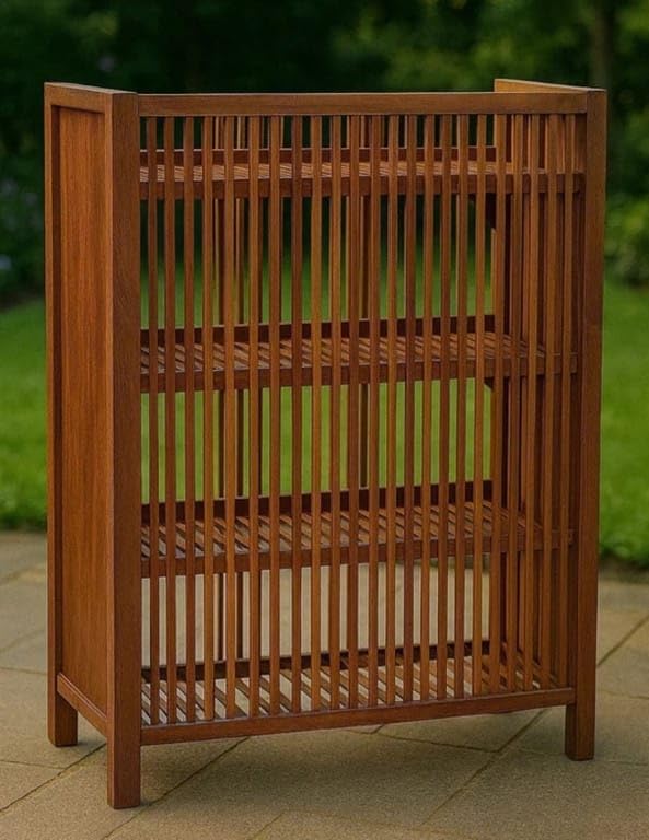Image of Bamboo Book Rack, Shoe Rack, Multipurpose Rack, 4 Shelf