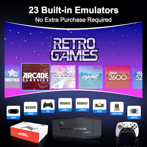 image for Generic Retro Game Console, 30,000+ Gaming Stick,Built-in Classic Game