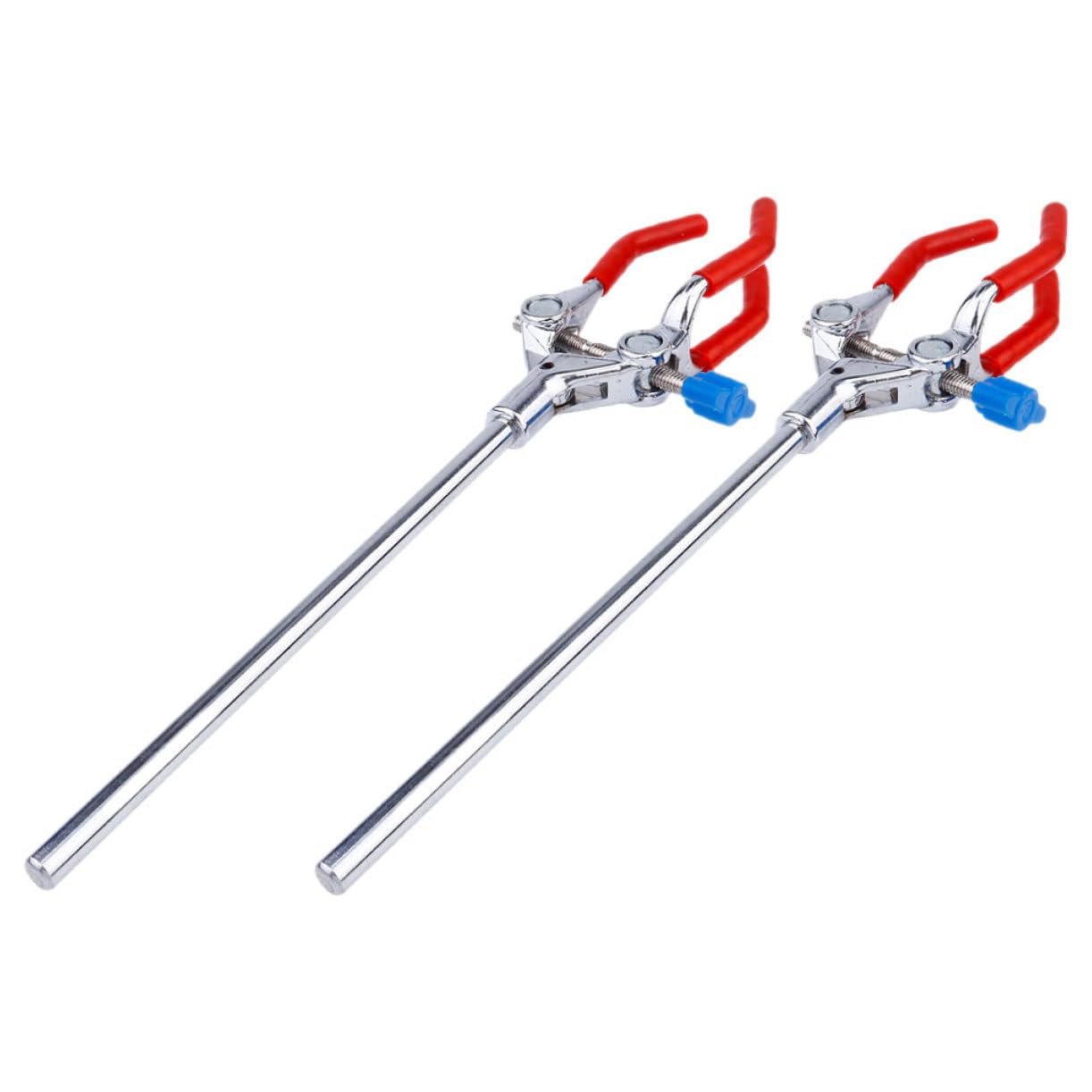 Alipis Cláquico De Recubrimiento Abrazadera De Tubo De Ensayo De Laboratorio Pinza De Laboratorio De 3 Dedos Abrazadera De 3 Puntas Pinza Ajustable Acero Inoxidable 2 Piezas X 4