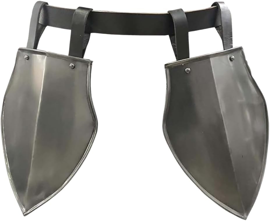Medieval Tasset Shield Belt Armor Authentic Viking Thigh Steel Plate Armor for Cosplay, Reenactments, & Halloween Costumes