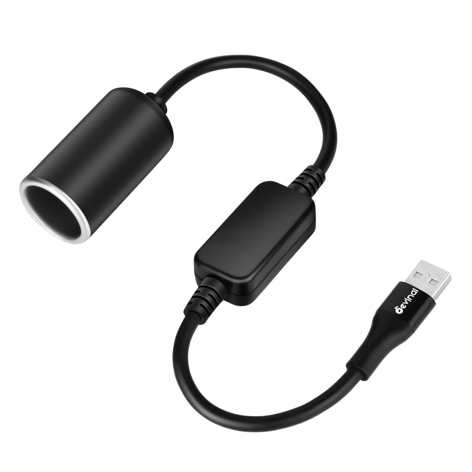 J&D USB C Mannelijk naar 12V Auto Sigarettenaansteker Vrouwelijk