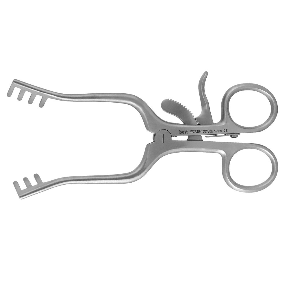 best for surgery Hochwertiger professioneller medizinischer chirurgischer Weitlaner Wundspreizer Spreizer mit stumpfen Spitzen 13cm rostfrei