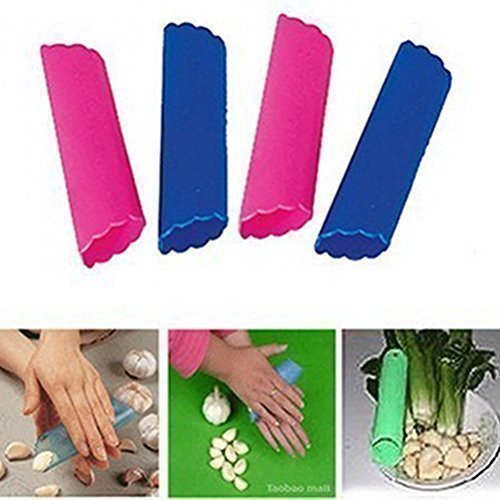 Líder en-Star fácil de utensilios de cocina nueva Magia de silicona pelador de ajos de sobres con