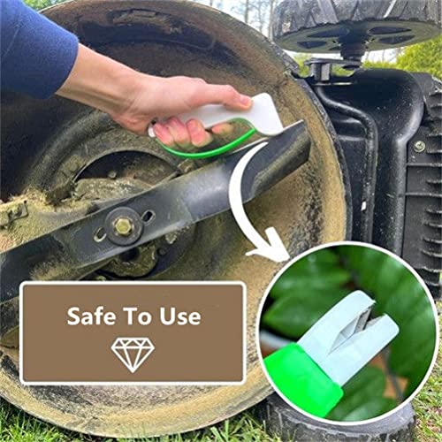 sigaer Handheld Knife Sharpener, Portable Tungsten Carbide Sharpener, Outdoor Garden Tool Kitchen Cutter Sharpener for Restores,Repairs & Hones Cutting Tools,Cleavers, Axes, White - Image 4