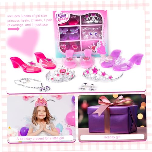 Chaussures princesse fillette, le cadeau d'anniversaire magique avec bijoux