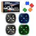 MICTUNING C6+ Super Bright 4 Pods Rock Lights - Adjustable Light Pattern, Multi-Color Replaceable Lens, IP68 Waterproof Underglow Kit with Smart Temperature Control for Trucks/ATV/UTV/Golf Cart