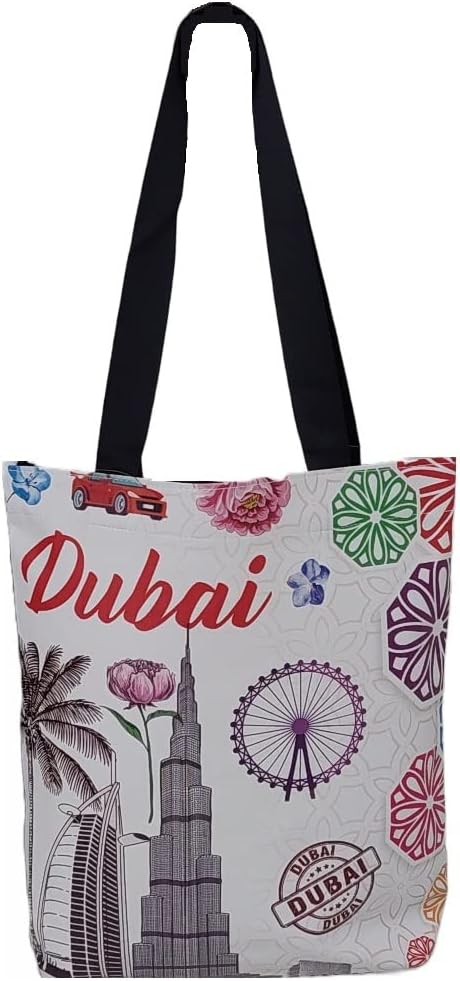 Women Shoulder Tote Bags | Multipurpose Shopping Outdoor Training Traveling | Dubai Souvenir Handbag for Beach Party Return Gift