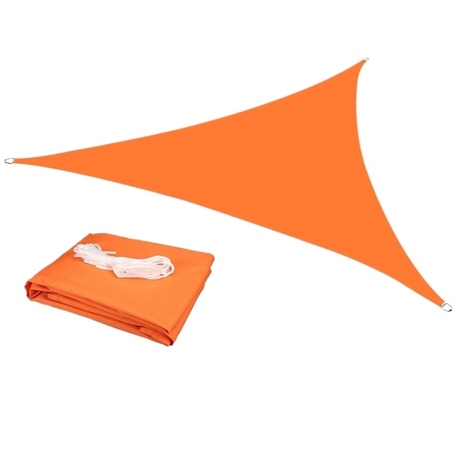 Voile D'Ombrage Triangulaire Voile d'ombrage Triangulaire imperméable et Anti-UV for terrasse, Jardin, Camping, Tente(Orange,3.6X3.6X3.6M)