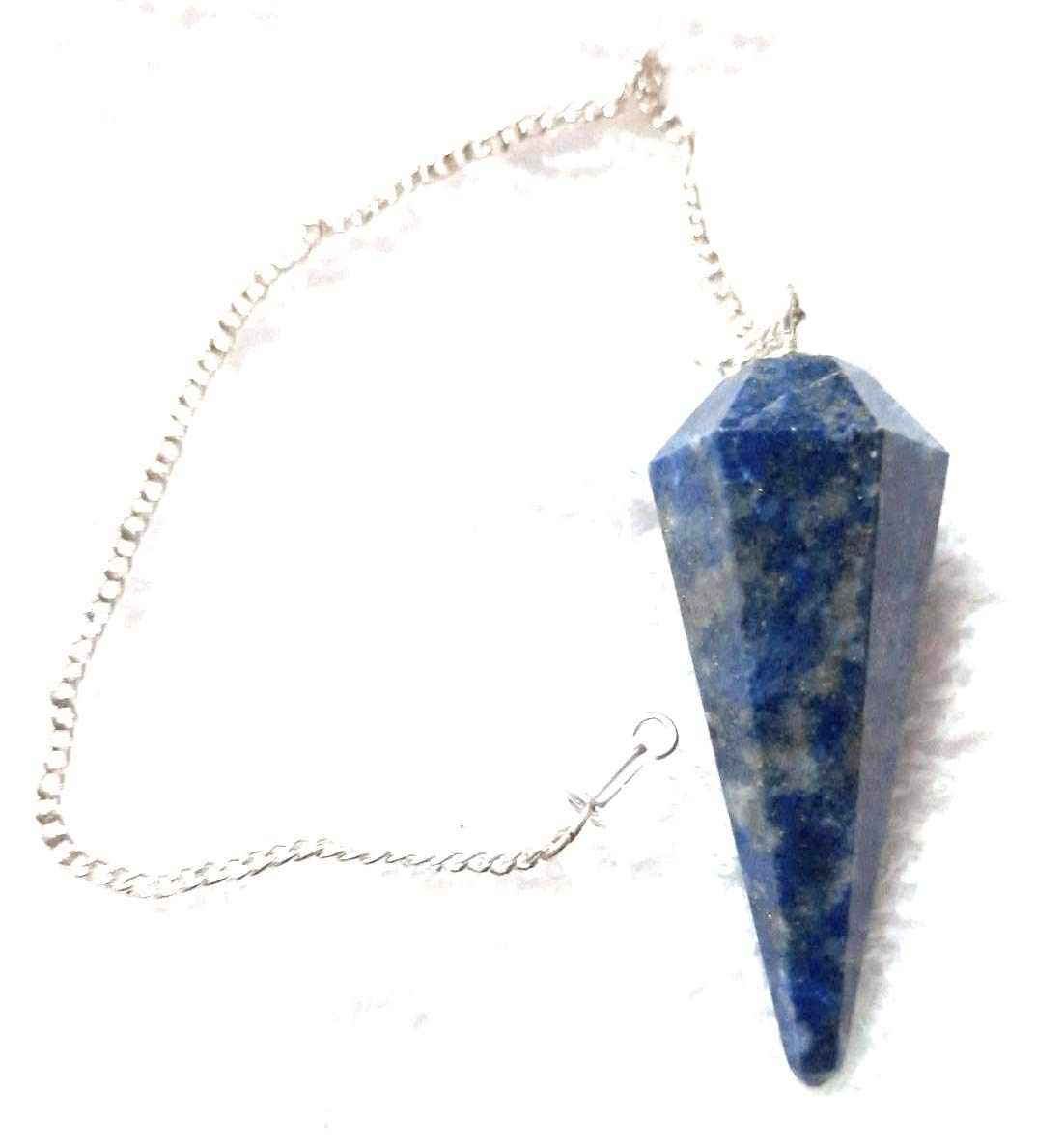 Lakshya GemsLapis Lazuli Reiki Energy Healing Crystals and Stones Dowsing Pendulum