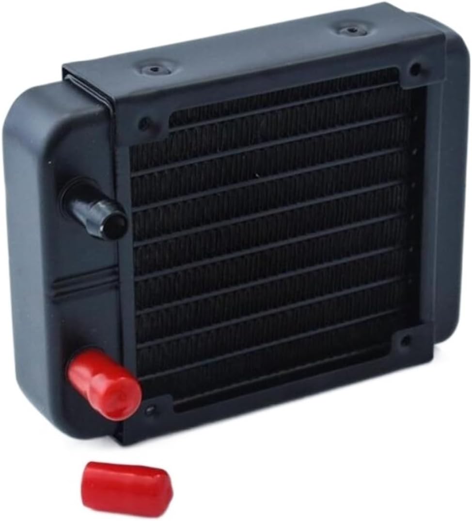 90mm finned Aluminum Computer Drain Liquid Heat Exchanger Radiator. SR-L90F95