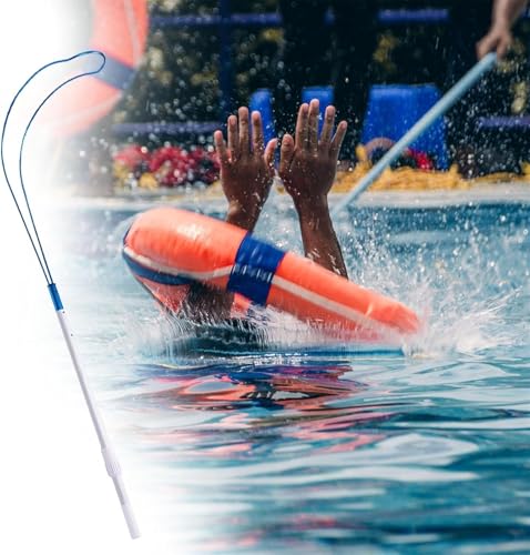 Outil de crochet de piscine d'urgence télescopique en aluminium pour kit de sauvetage