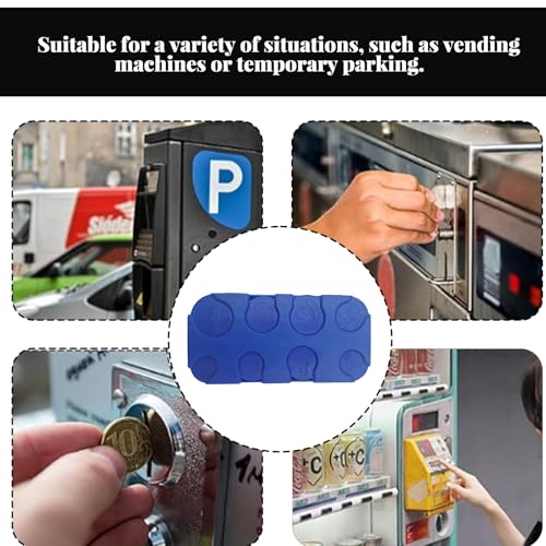 Münzen Aufbewahrung, Münzbox, Kleingeld Aufbewahrung, Euro Münzhalter Münzsortierer Münzsammler Münzbox für Auto,Taxi, 8 Fächer von 2 Euro bis 1 Cent, Münzspender Sortierer in Blau