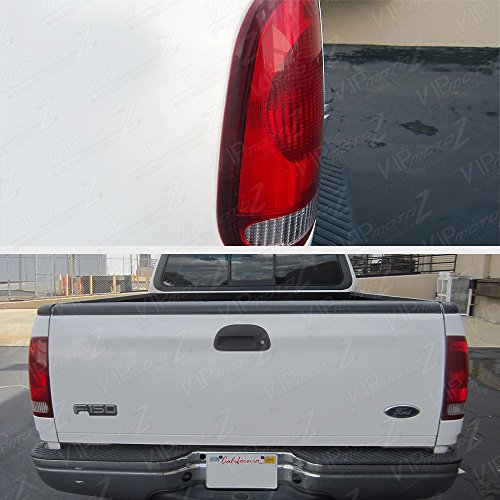 Vipmotoz Red Lens Oe-Style Tail Light Lamp Assembly For 1997-2003 Ford F150 & 1999-2007 F250 F350 Superduty Pickup Truck, Driver & Passenger Side #TOP7