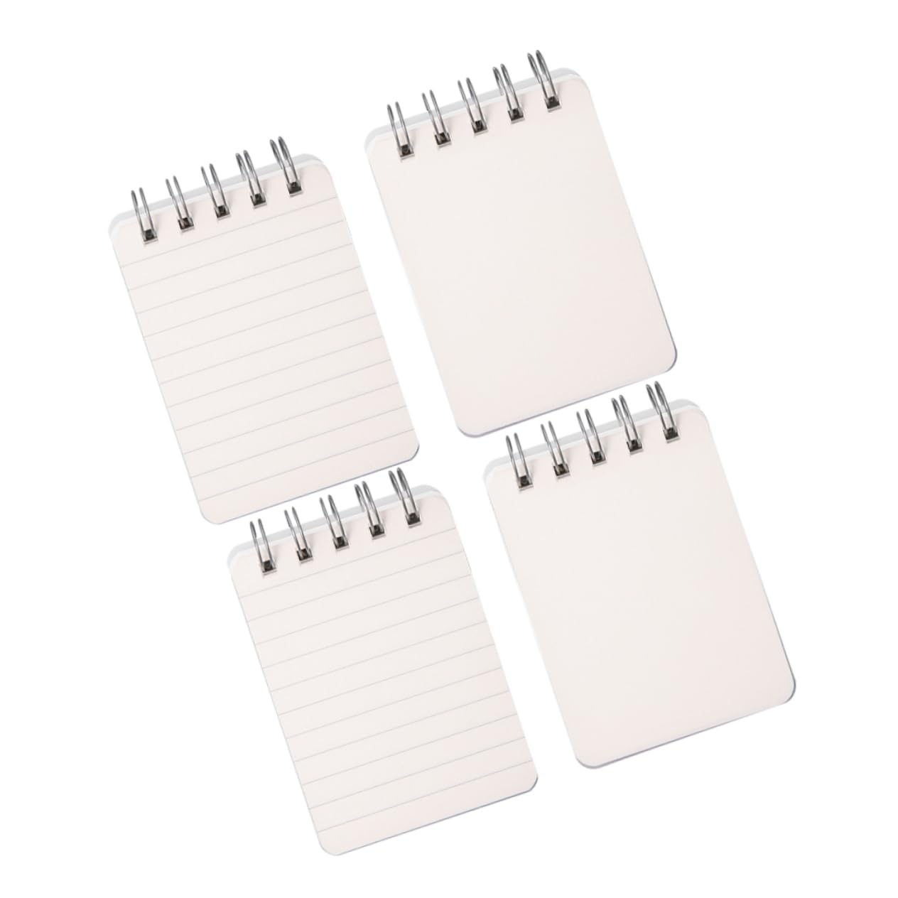 Operitacx 5 Ensembles Mini Cahier Carnet De Poche Ventilateurs Portables Cahier Spirale Cahiers En Vrac Cahiers Et Journaux Cahier À Spirale Mini-bloc-notes Blanche Le Fer 4 Pièces * 5
