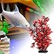 BESPORTBLE 40 cm Aquarium Pflanzen Künstlich: Rote Aquarium Pflanzen Plastik Aquarium-Dekorationen Große Aquariumpflanzen Künstliche Wasserpflanzen Aquarium-Ornament