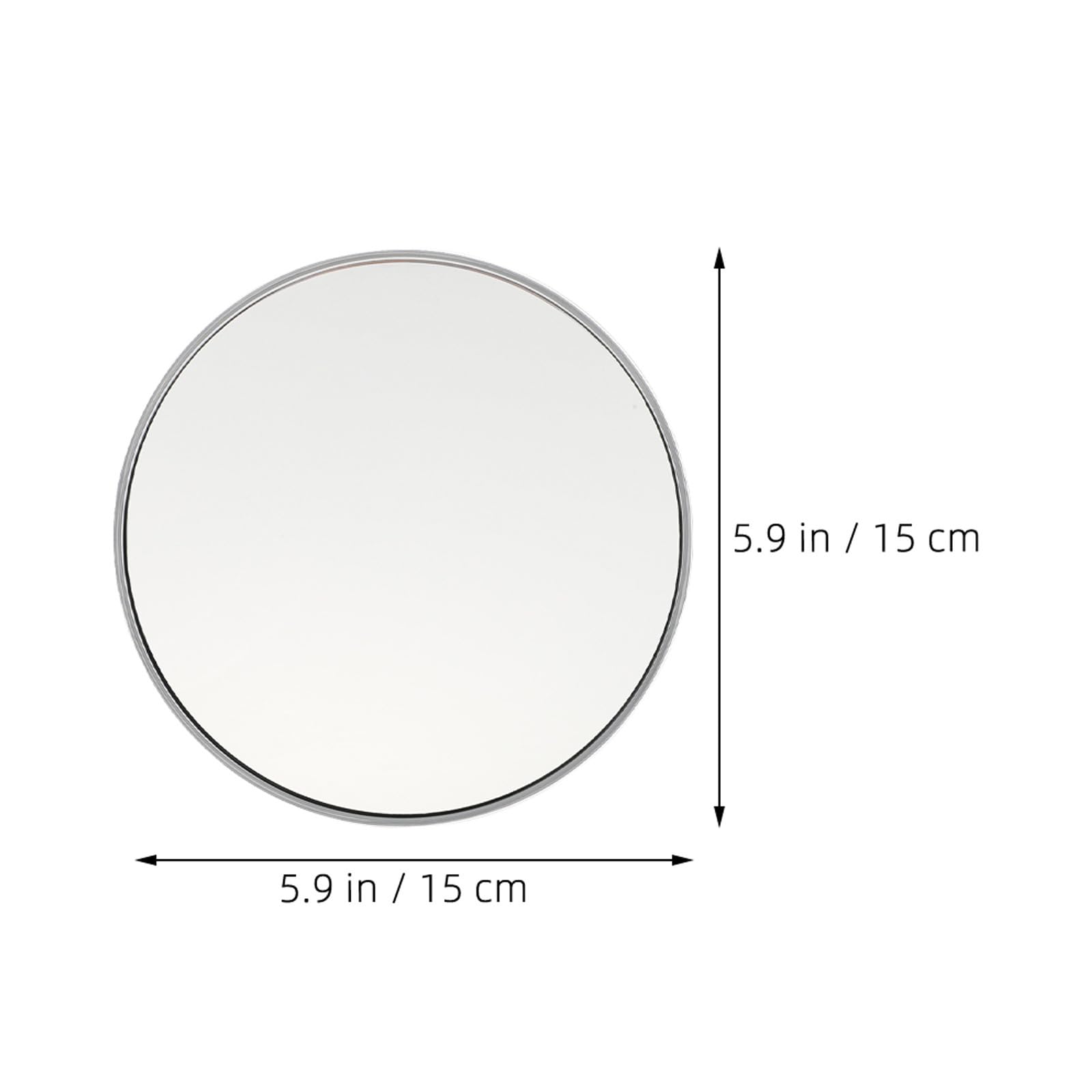 Abaodam Espejo y Ángulo de Visión Amplio 30x Fácil Instalación con Ventosa para Baño de Aumento en Material Plata y Acrílico para Maquillaje