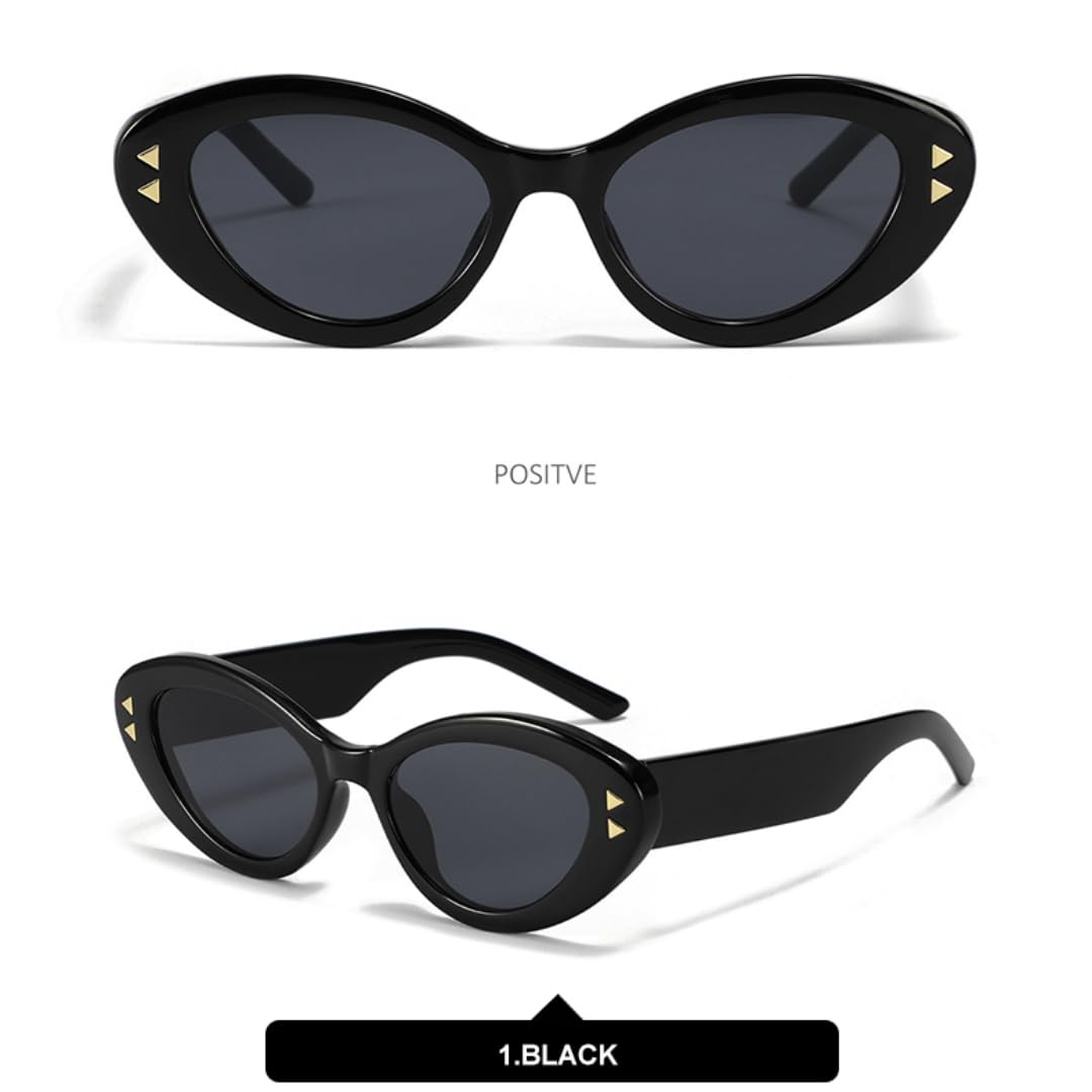 Occhiali da sole retrò alla moda Cat Eye da donna e da uomo, classici, vintage, UV400, per esterni