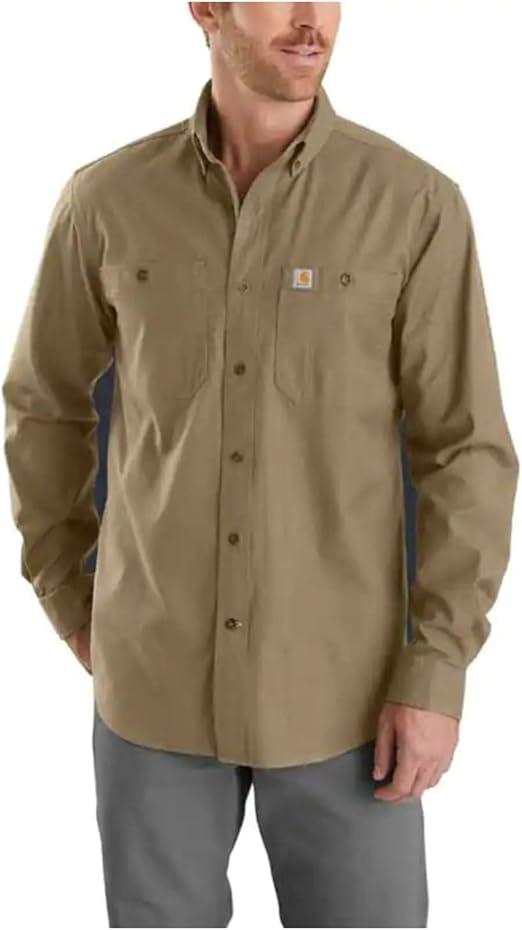 carhartt men's button down shirts