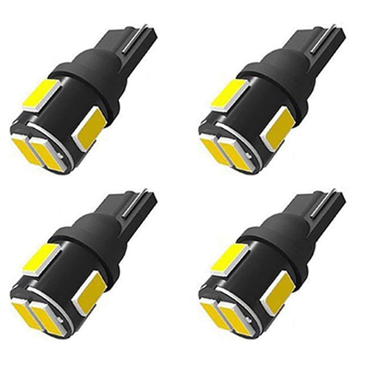 4pcs 194 LED Bombilla, shangyuan 168 2825 W5 W LED T10 cuña Super Bright 6SMD 5630 chip para coche interior cúpula mapa puerta cortesía lámpara de luces de la matrícula Luz lateral