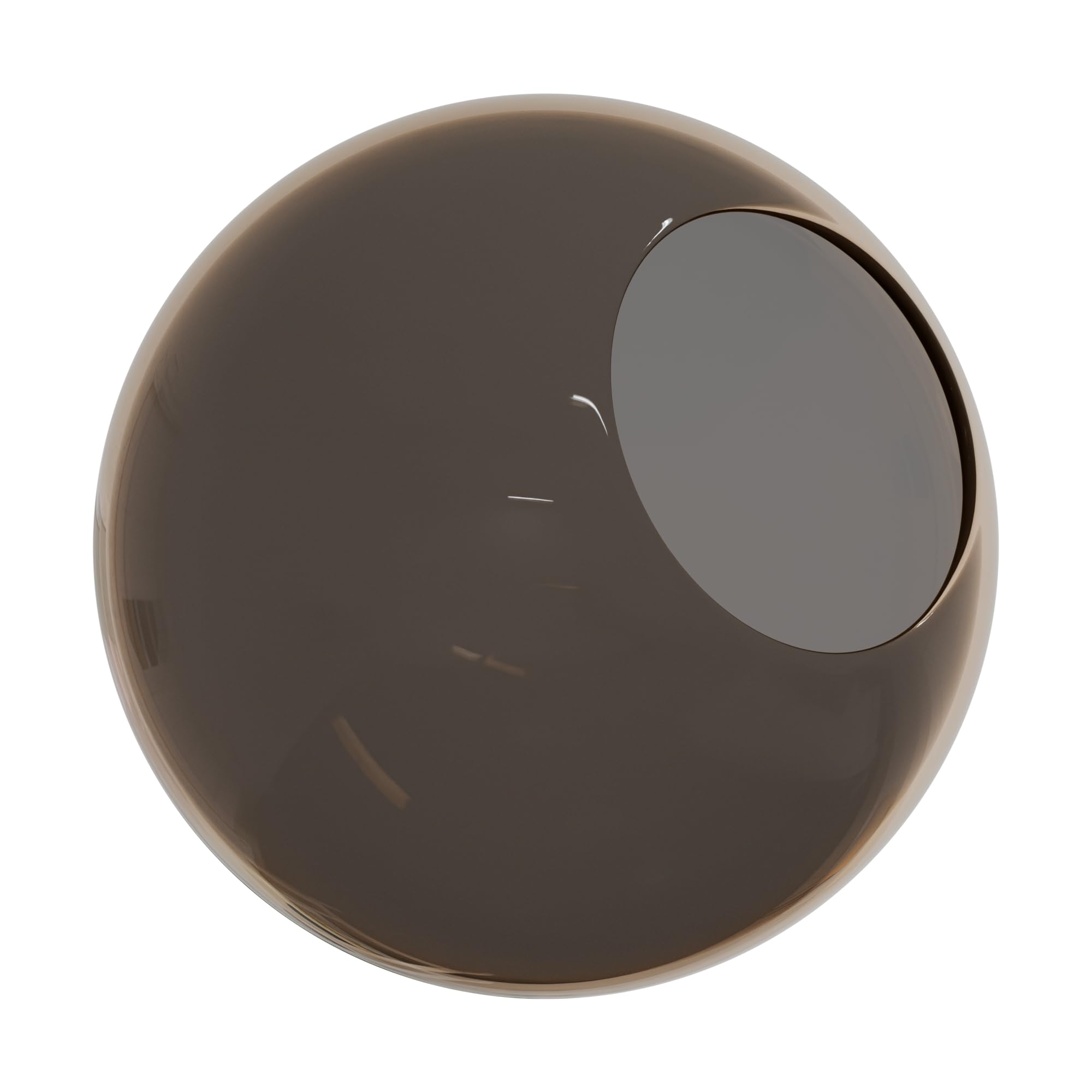 KASTLITE 6" Bronze Acrylic Lamp Post Globe, 2.81in Neckless, US Made