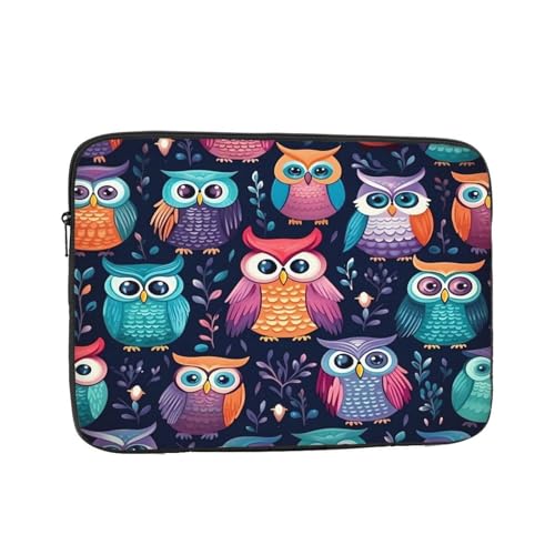 Owl Animal Laptop Sleeve Case 12 Inch Cute Laptop Bag Shockproof Computer Carrying Bag Protective Ca
