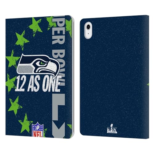 Étui iPad Air 11 antichoc en cuir résolvant les risques de rayures style NFL Seahawks