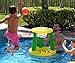 G-Loco Pool Volleyball Set and Pool Basketball Hoops; Pool Float Games; Includes 2 Balls; 1 Pump; Floating Pool Basketball Hoop; Pool Volleyball Net; Volleyball for Pool; Basketball for Pool; UPGRADED