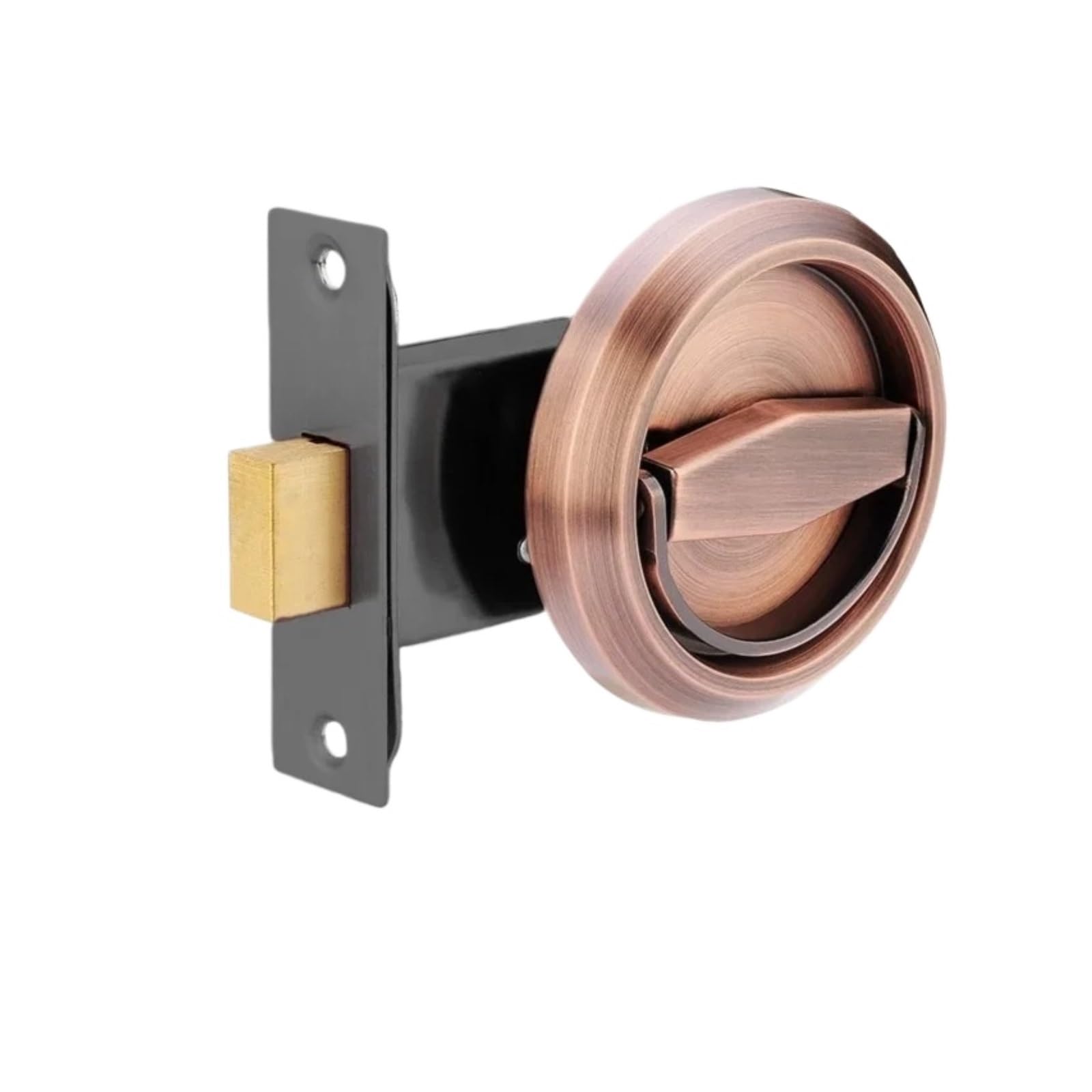 YXINAER Round Recessed Door Lock Recessed Invisible Hidden Door Lock