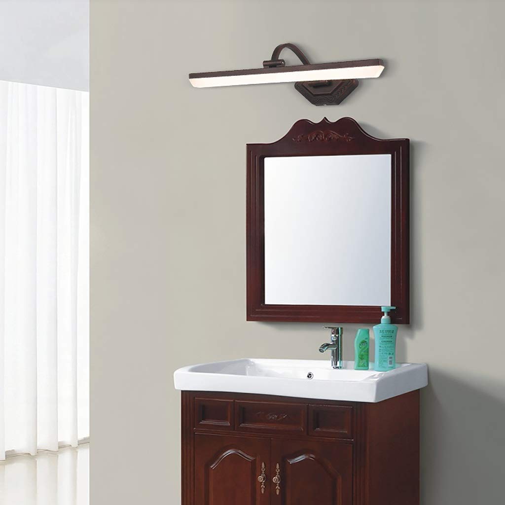 Spiegel Scheinwerfer Einfaches Wasserdicht Verfassungs-Spiegel Kosmetiktisch Badezimmer Modernes Acryl-Spiegel-Kabinett-Licht Einfache Wandleuchten/44.5Cm-9W