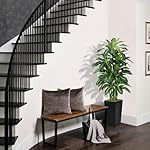 Artificial Dracaena Tree 5FT - Fake Tree with Black Tall Planter - Faux Yucca Tall Fake Floor Plant in Pot - Artificial Plant for Home Office Living Room Decor Indoor - Image 2