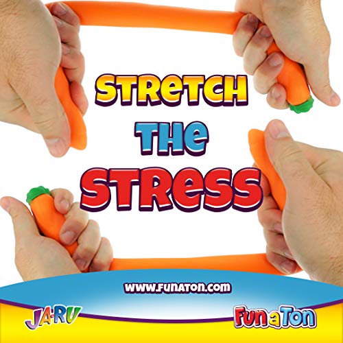 image for JA-RU Stretchy Banana & Squishy Carrot (2 Pack) Super Squishy Slow Ris
