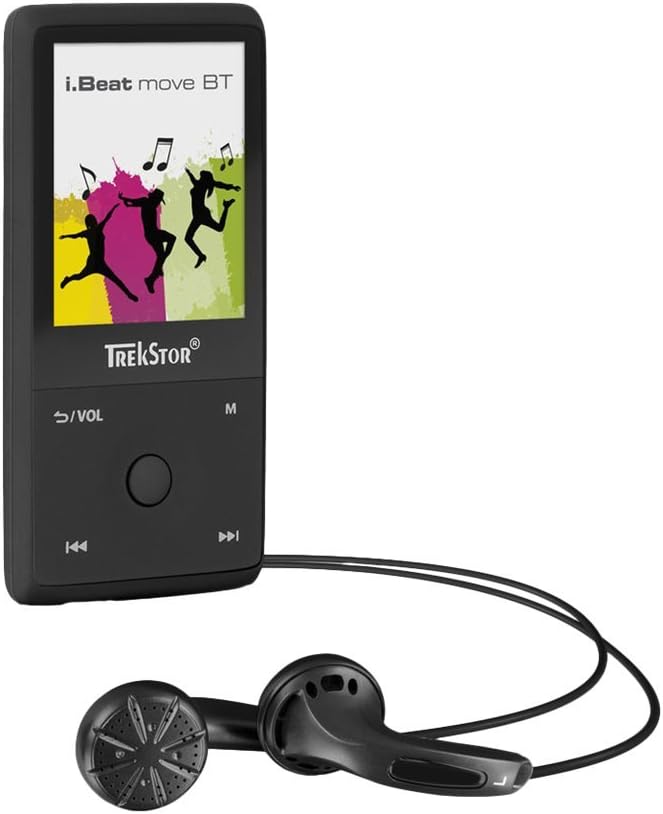 TrekStor i. Beat move BT MP3 Player with 1.8 inch TFT LCD Screen, Support Bluetooth and 8GB Memory