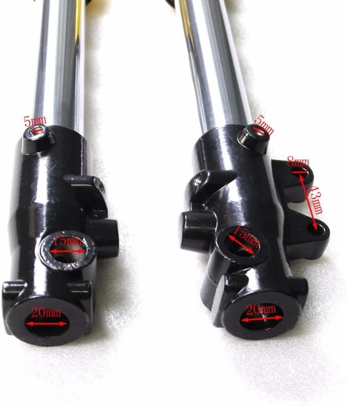 735mm 29 inch Front Forks Shock Suspension Absorber with Black 45/48mm Triple Tree Clamps Upside Down for Pit Dirt Bike Mini Bike Motorcycle Scooter Razor Apollo SSR MX Taotao 110cc 125cc 140cc 150cc