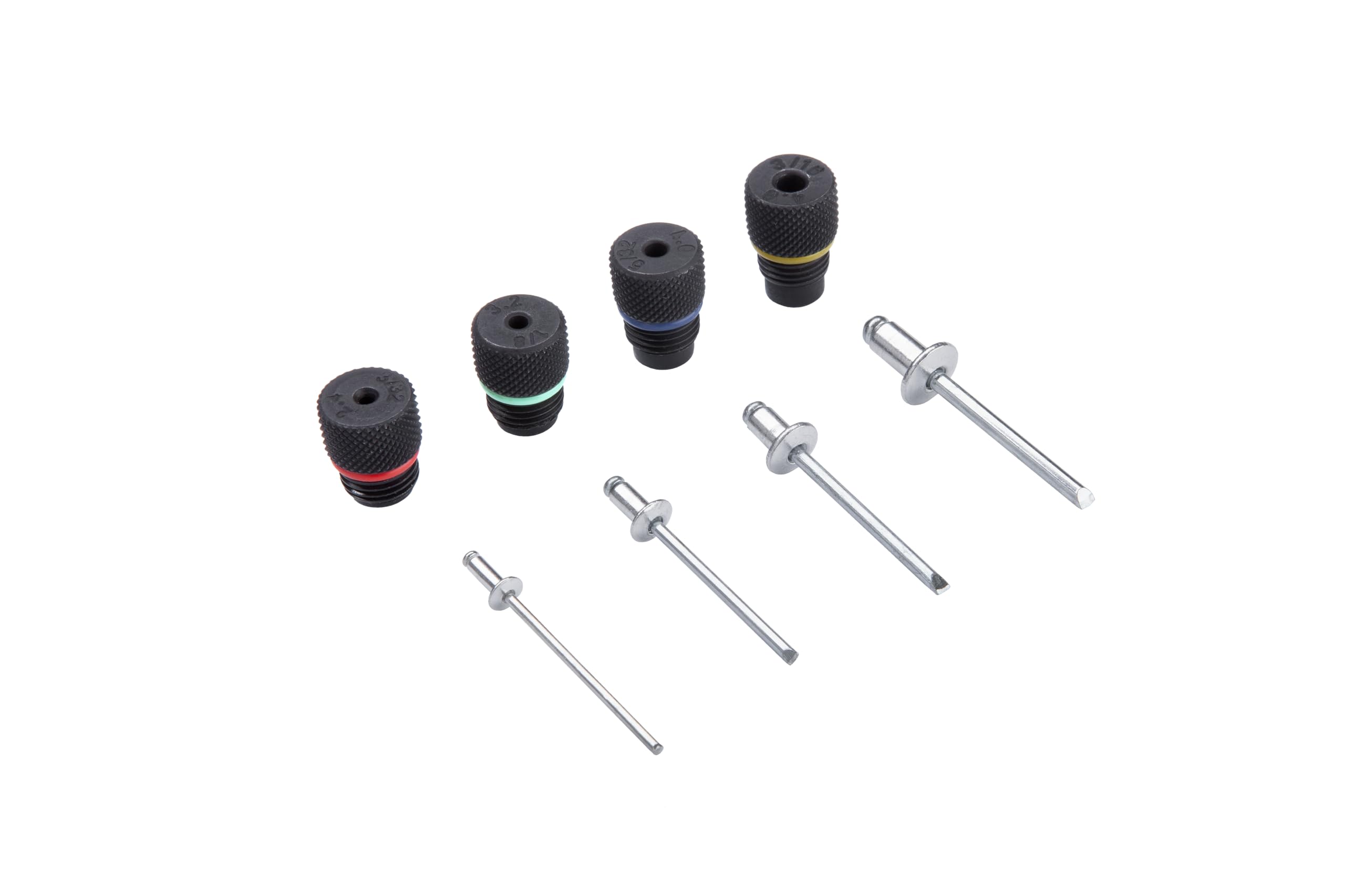 Nietzange Nietenzange Set Blindnietenzange mit 80 Nieten 4 Größen 2.4 mm 3.2 mm 4.0 mm 4.8 mm Blindnietzange Handnietzange Popnietenzange für Möbel Metall Leder Holz Kunststoffe