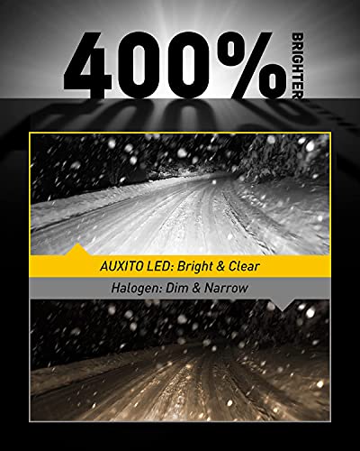 Image of AUXITO 881 LED Fog Light Bulb, 6500K Cool White Super Bright, 30W 6000Lumen Per Pair, 889 898 886 896 894 Halogen Bulbs DRL Replacement for Accent Sorento Elantra Sportage Veloster Spectra, 2Pack