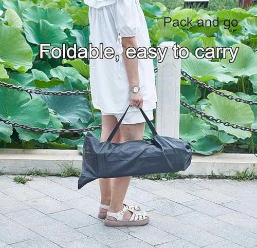 Image of Garden Art Black Folding Portable Metal Camping Table GAFTBL1491-9 | for Garden, Camping, Hiking, Fishing, Picnic | Light Weight Easy to Fold and Carry