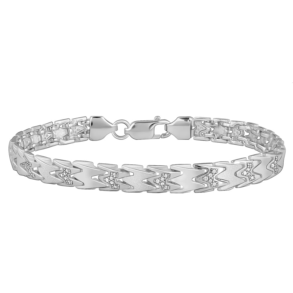 925 Silver Fearless Bracelet For Him, Adjustable | Gifts for Men & Boys | With Certificate of Authenticity and 925 Stamp | 6 Months Warranty