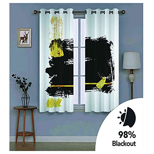 Rideaux occultants 100% polyester isolant thermique phonique graffiti 200x214 - 6