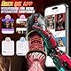 Masturbieren für Männer Sex Spielzeug für die Männer - 3 in 1 APP Masturbator 9 Teleskopfunktion & Rotierend & Saugen mit LCD-Display Blowjob Taschenmuschi Sex Toyset für Man Penispumpe Rot - Schwarz