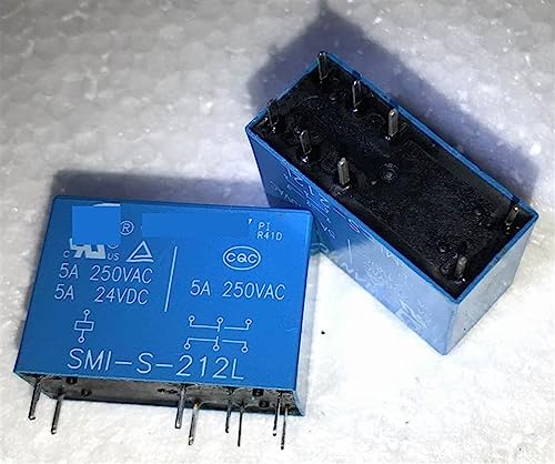 Relé 12V SMI-S-212L de 8 pines para automatizar la domótica y luces del hogar