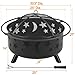 Yaheetech Fire Pit 30in Fire Pits for Outside Wood Burning Outdoor Fireplace with Spark Screen, Poker for Bonfire Patio Backyard Garden Picnic