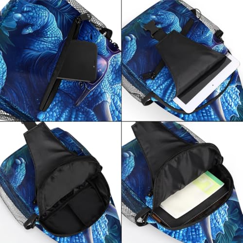 Bolso sling unisex con diseño dinosaurio para viaje y senderismo miniatura 5