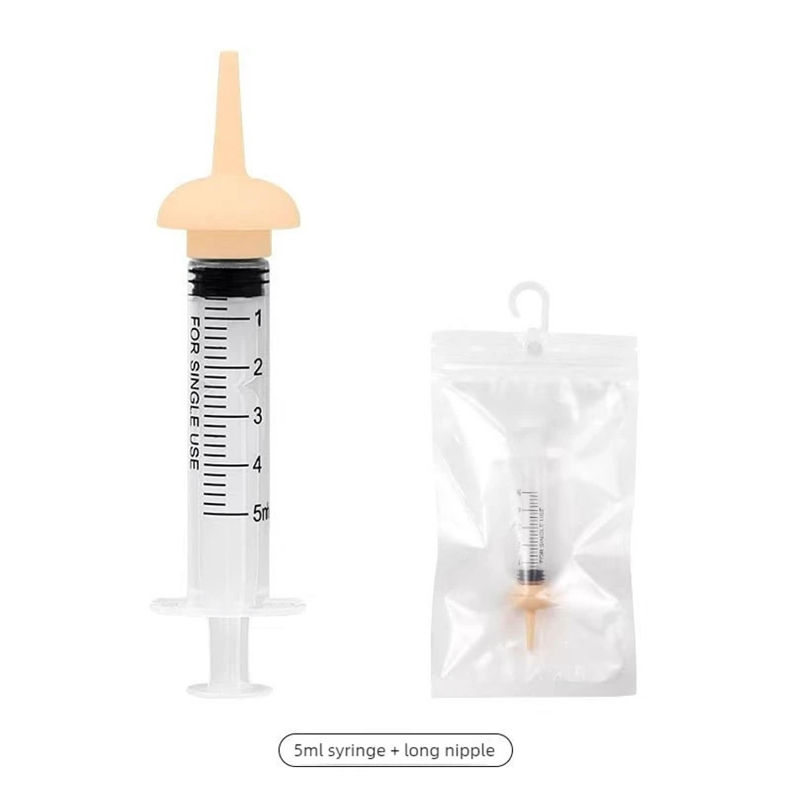 Siringa per alimentazione animali da 5 ml per latte, acqua e farmaci orali(5ml 20 pieces)