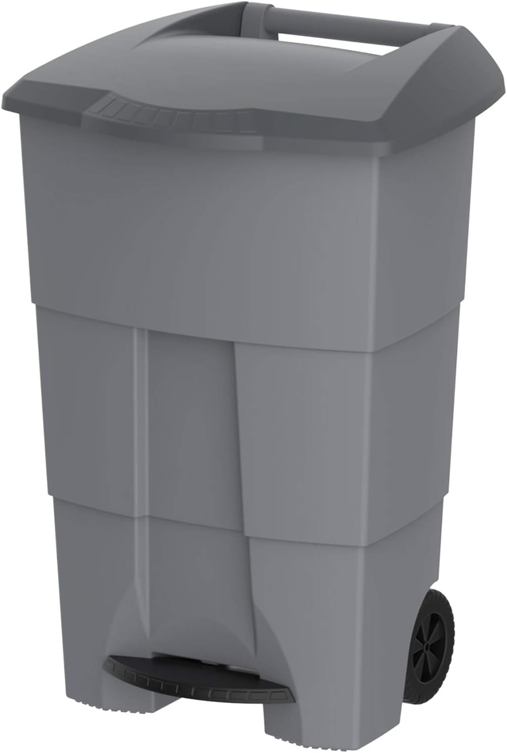 Cosmoplast100 Liter Step-On Waste Bin - Grey