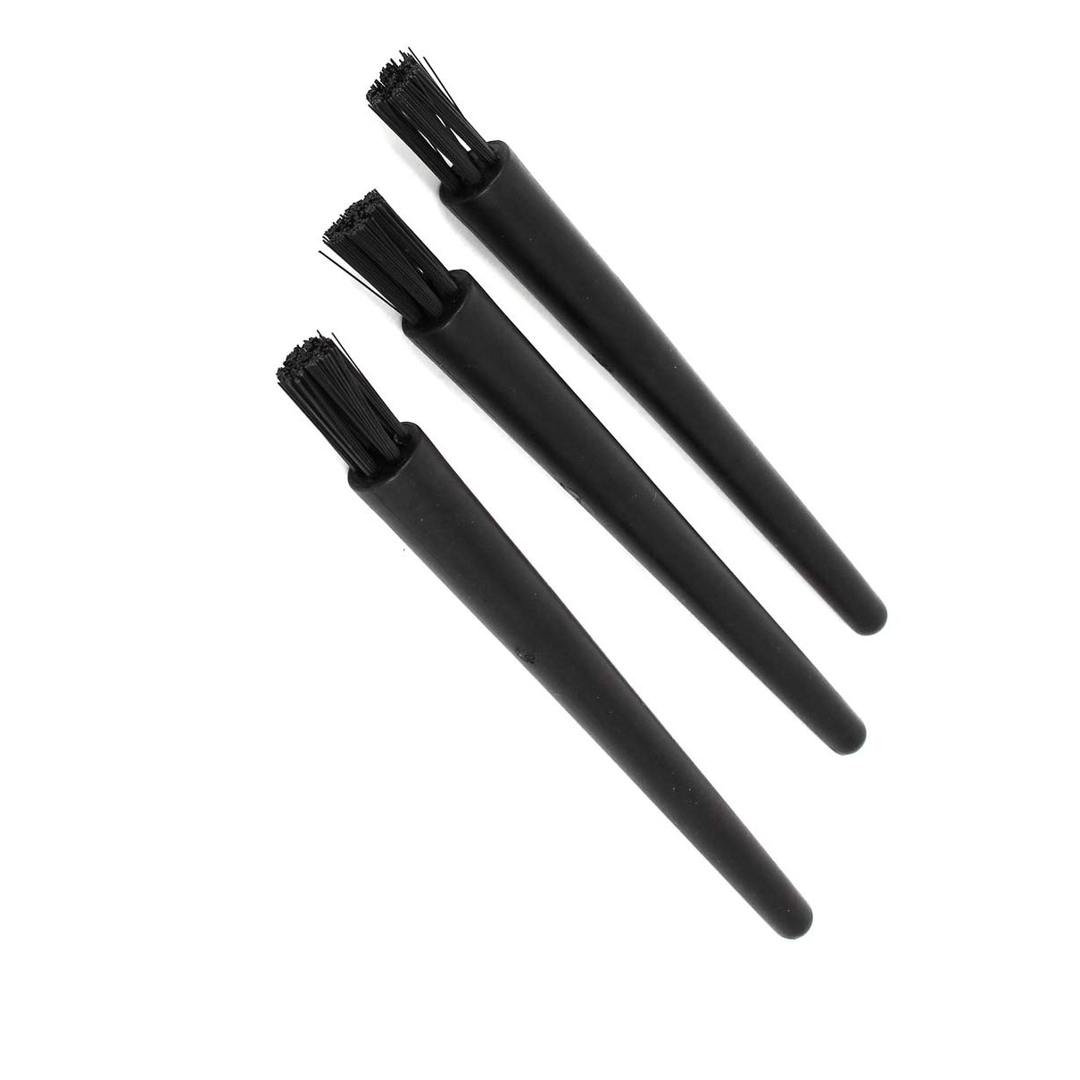 Aexit 3PCS 18mm Tool Sets x 8mm Plastic Round Handle ESD Anti Static Debris ESD Tool Sets Brush