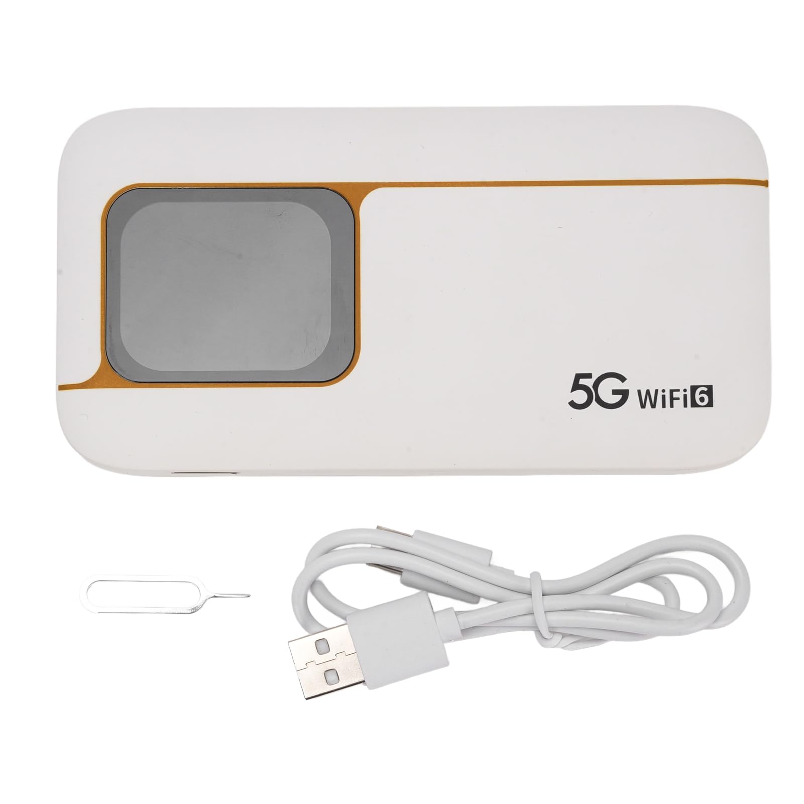 Yctze Hotspot Móvil 5G, Punto de Acceso WiFi Portátil para Viajes, Dispositivo de Punto de Acceso de Bolsillo de Alta Velocidad con Velocidad de hasta 2,77 Gbps, Pantalla Táctil de 2,01 Pulgadas,