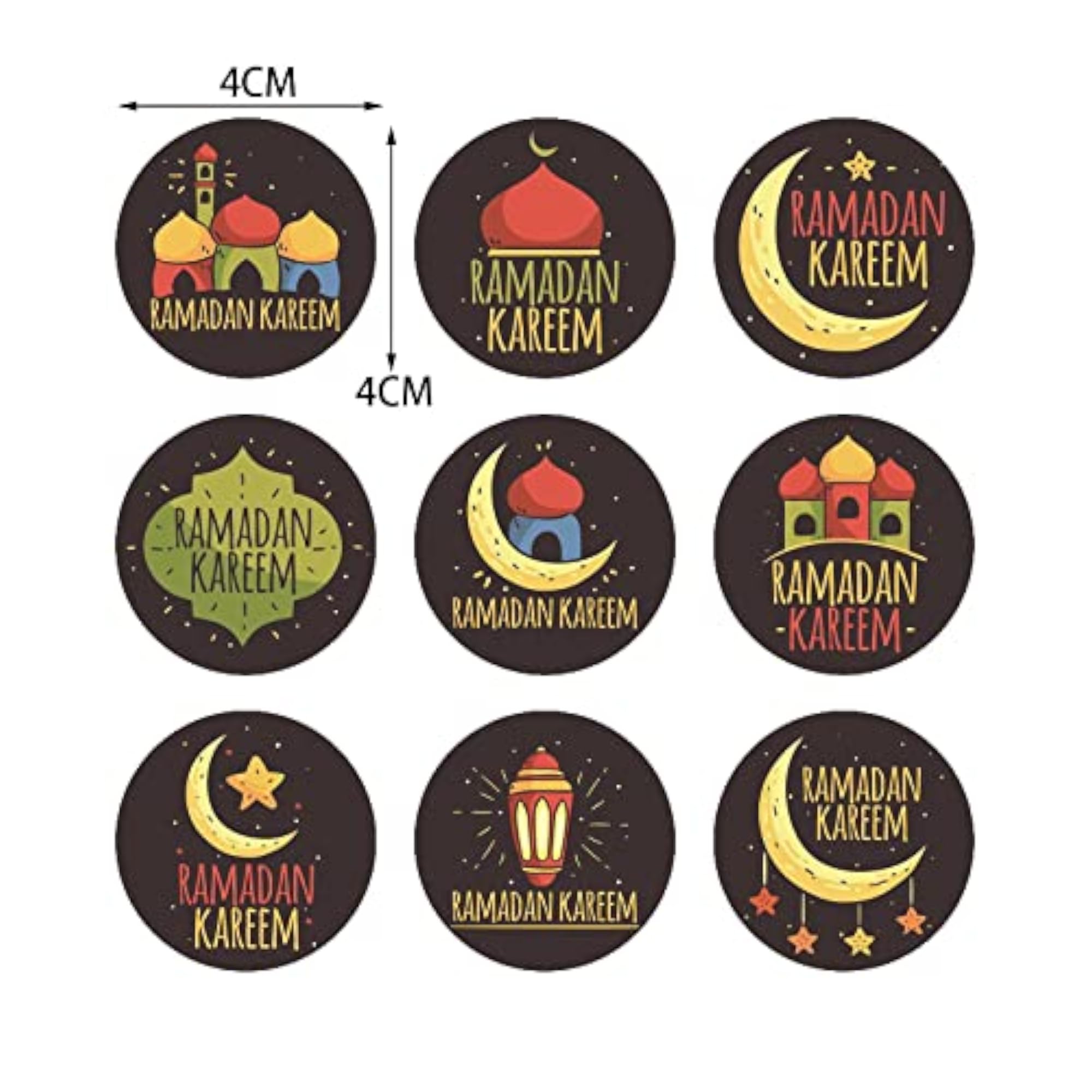 Eid Mubarak Invitation Stickers for Boxes and Letters
