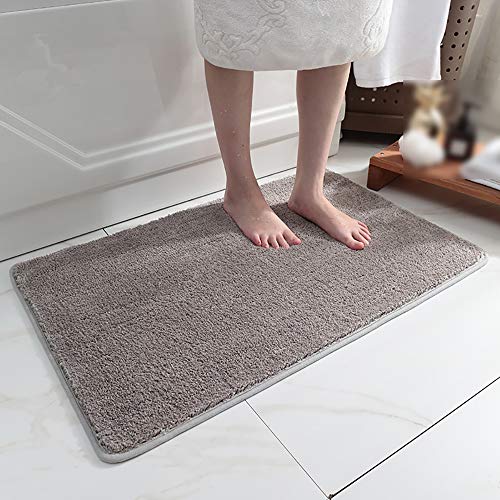 Tapis de bain absorbant ultra doux avec dossier antidérapant lavable