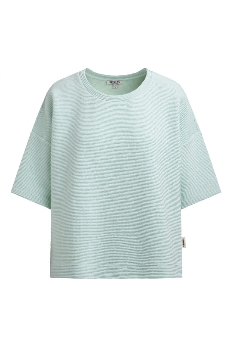 T-Sweat damski oversize, pastelowa limonka
