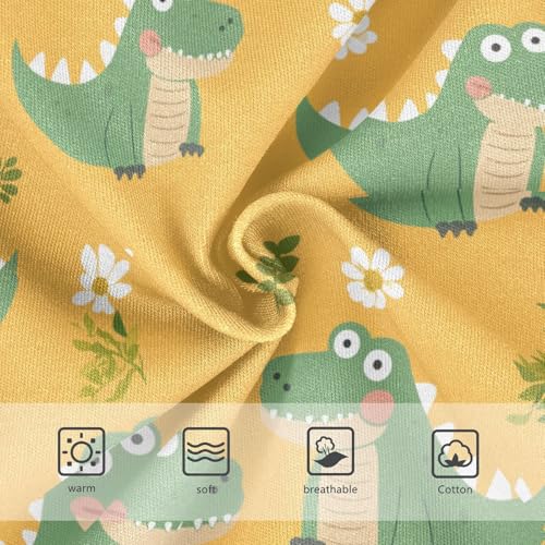 Wusikd Cute Crocodiles Daisy Girls' Underwear Cotton Girls Briefs Soft Toddler Underwear 2T3